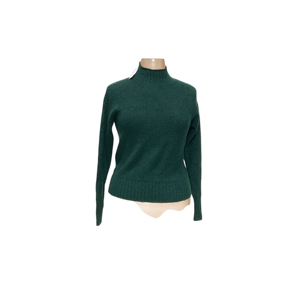 LOFT Green Acrylic Pullover Sweater (XS) - Picture 1 of 4